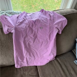 Figs dusk Catarina scrub top